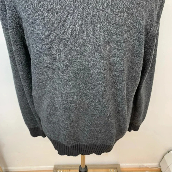 Jos A Bank Sweater Men Xl Gray  Long Sleeve 100% Cotton Pull Over Classic Work - Picture 3 of 11